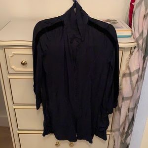 Zara Dark Navy Blue Dress